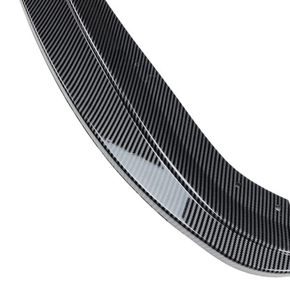 Front Bumper Spoiler Lip+Side Trim For BMW 3Series E90 4-Door Sedan Carbon Black
