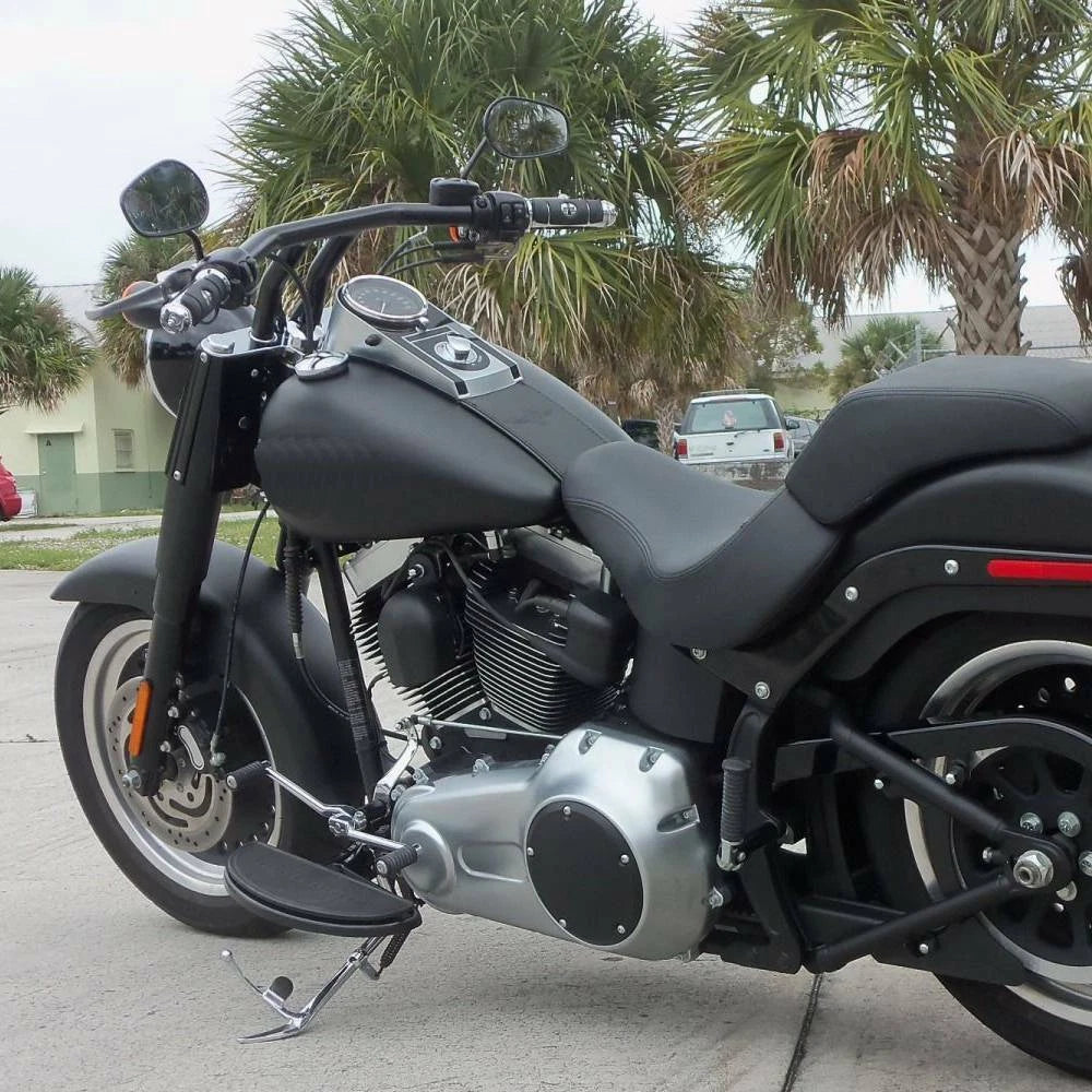 Dimpled Fat 1-1/4" 8" Rise T-Bars Handlebars Drag Bars For Harley Motorcycle