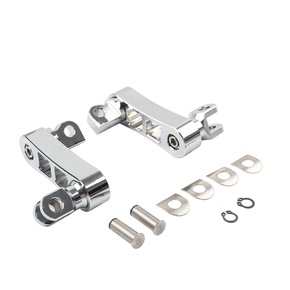 Foot Peg Mount Extensions For Harley Sportster XL883 XL1200 Softail Dyna Chrome