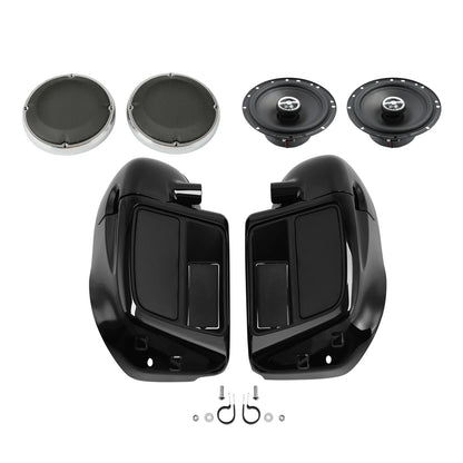 Lower Vented Fairing 6.5" Speakers &Light Fit For Harley Touring FLHT FLHX 14-24