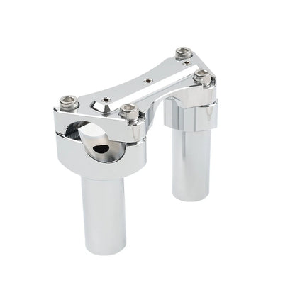 3.5" Straight Handlebar Riser & Top Clamp Chrome For Harley Dyna Tour Road Glide