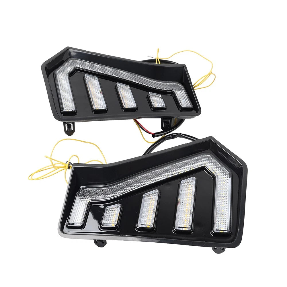2x Front Fog Light Side Grille Daytime Running Light For Toyota Tacoma 2024-2025