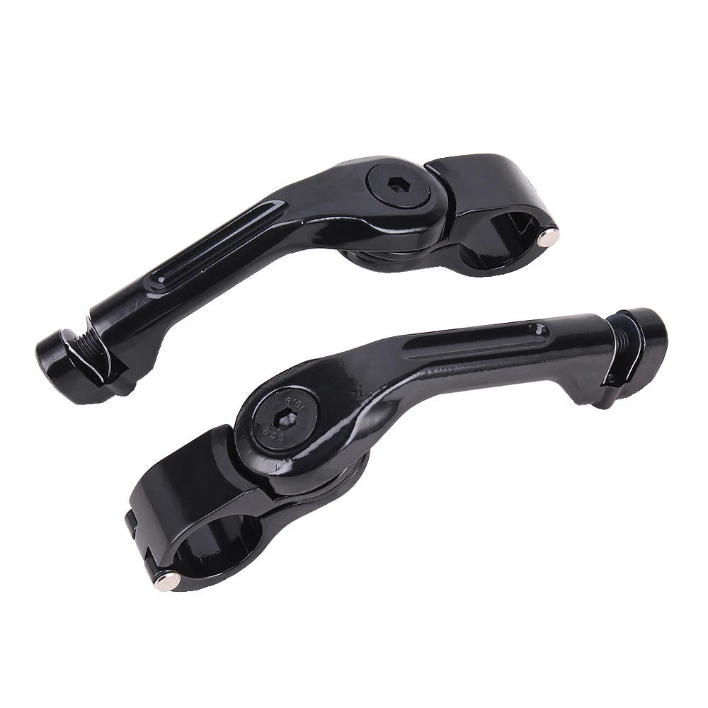 1-1/4" Long Highway Foot Pegs Clamps For Harley Touring Electra Glide Road King