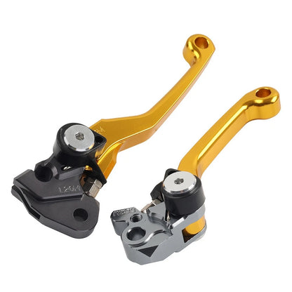 1 Pair CNC Brake Clutch Lever Handle For RMZ450 2005-2019 2020 2021 2022 Golden