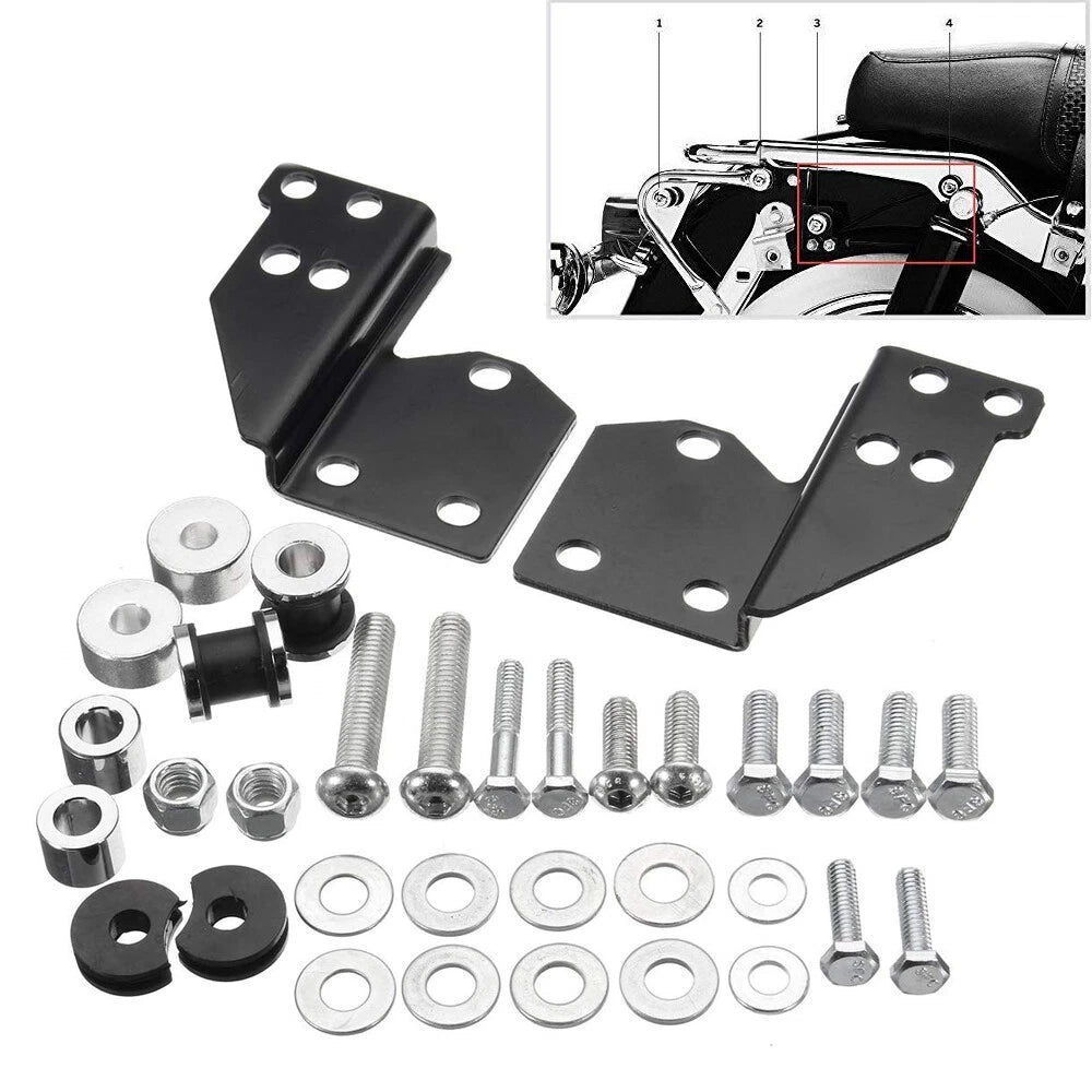 Front Docking Hardware Kit Fit For Harley Touring 1997-2008 98 Solo Luggage Rack