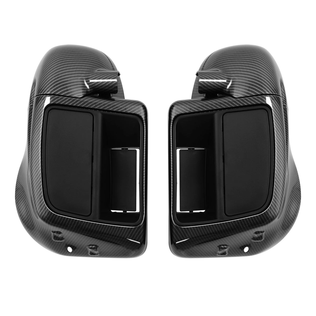 Carbon Fiber Lower Vented Fairing Glove Box For Harley Touring Road King 2014-Up