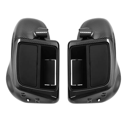 Carbon Fiber Lower Vented Fairing Glove Box For Harley Touring Road King 2014-Up