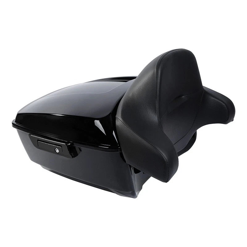 Black King Trunk Backrest Pad Fit For Harley Touring Electra Road Glide 14-Up US