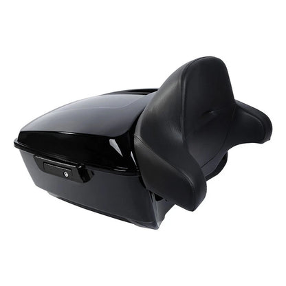 Black King Trunk Backrest Pad Fit For Harley Touring Electra Road Glide 14-Up US