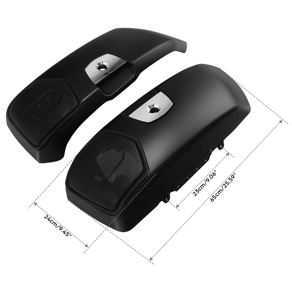 Matte Black Saddlebag Lids Cover Fit For Indian 2019-2025 Chieftain Dark Horse
