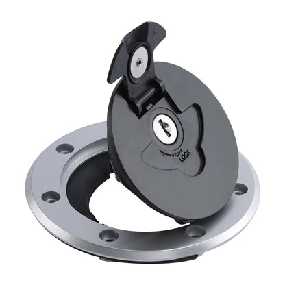 Aluminum Fuel Gas Tank Cap Cover Keys Fit For Kawasaki Ninja EX250/GPZ250/GPX250