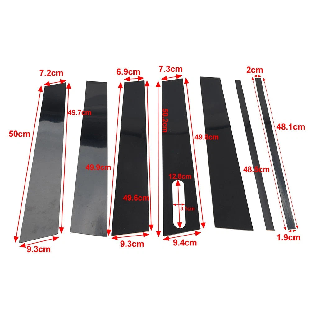 1 Set Pillar Posts Set Door Window Cover Trim Kit For Ford Explorer Sport Trac