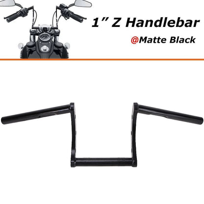 Motorcycle 1'' INCH Handlebars Z Bar Drag Bars For Yamaha Suzuki Honda Harley US