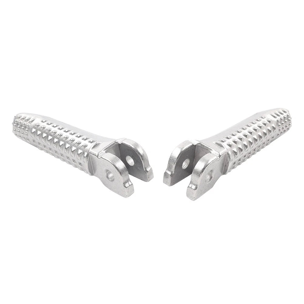 Pair Silver Front Driver Foot Pegs Footrest Pedals For BMW R nineT 2020-2024