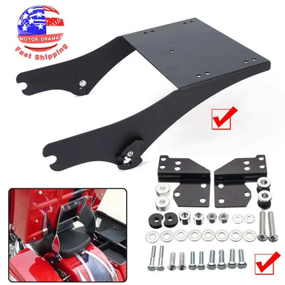 Tour Pack Pak Trunk Mount Rack Bracket + Docking Hardware Kit For Harley Touring