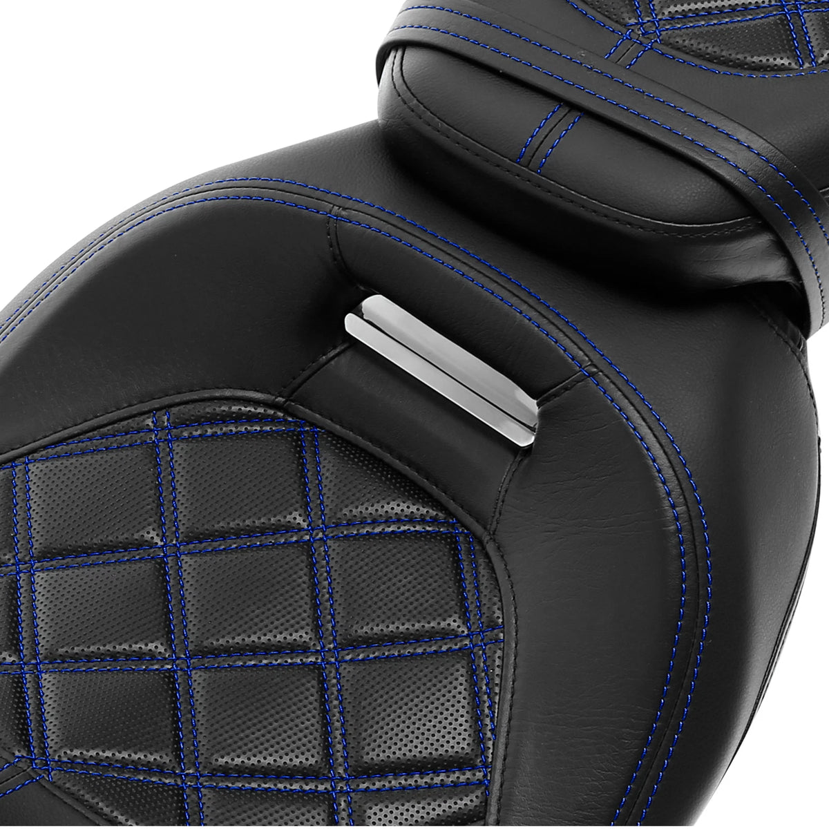 Driver Passenger Seat Rider Backrest Pad Fit For Harley Touring 2009-2023 Black