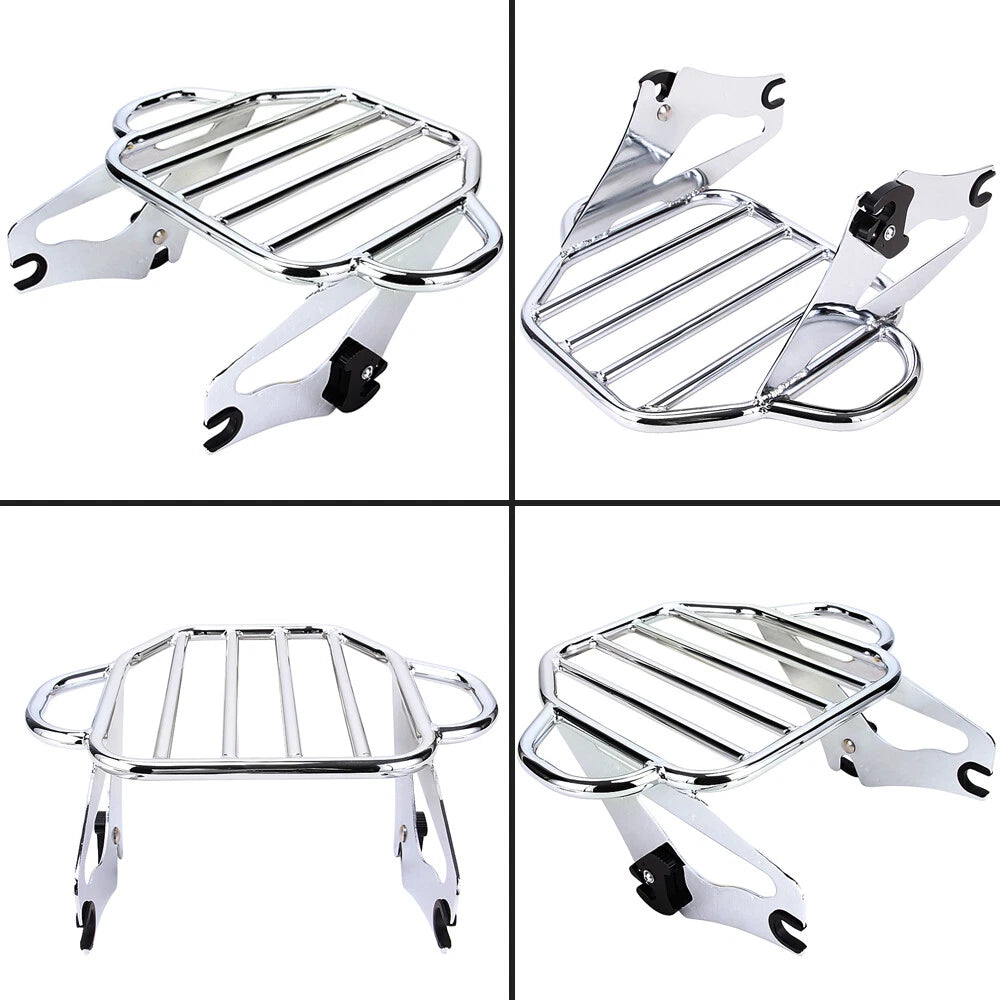 Detachable Two-Up Luggage Rack For Harley Touring Road King Street Glide 09-22