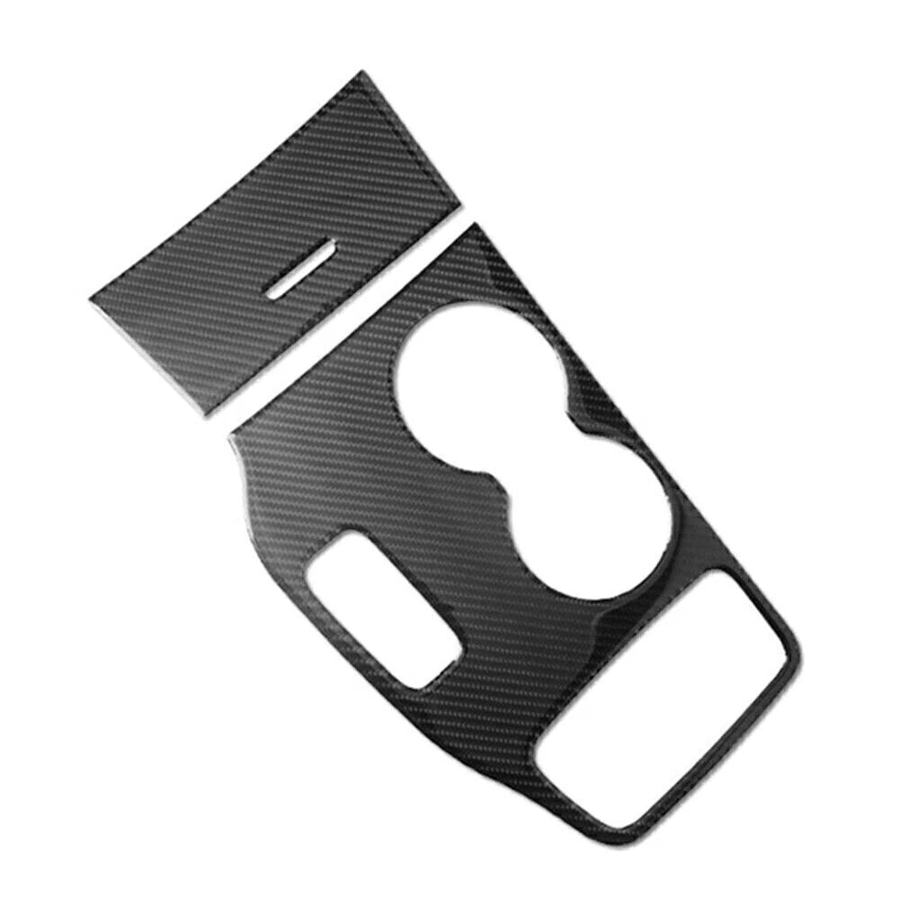 Carbon Fiber Dashboard Gear Shift Panel Cover Trim Fit Jeep Grand Cherokee 14-15