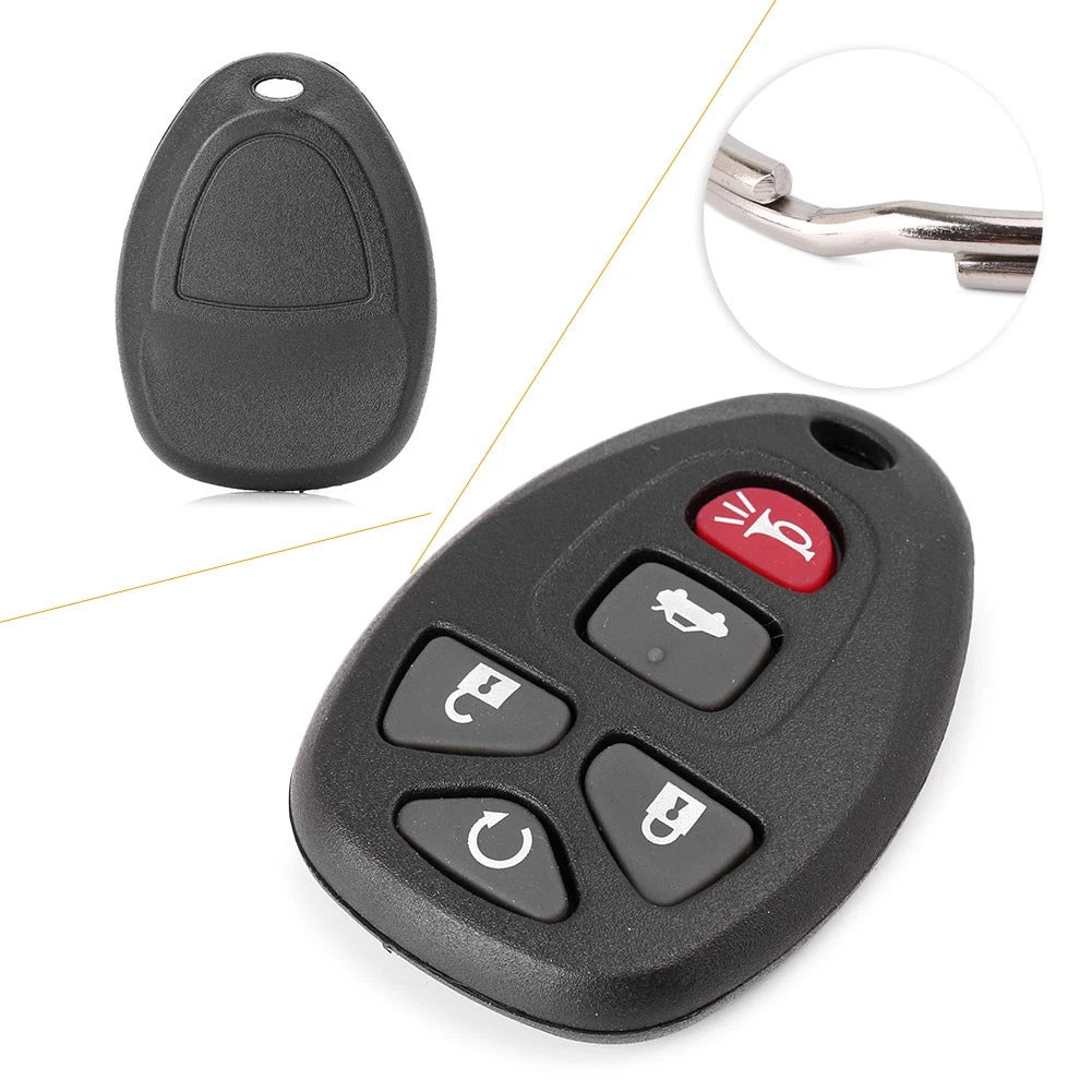 5 Buttons Remote Key Fob Case Shell for Chevrolet Malibu Pontiac G6 KOBGT04A US