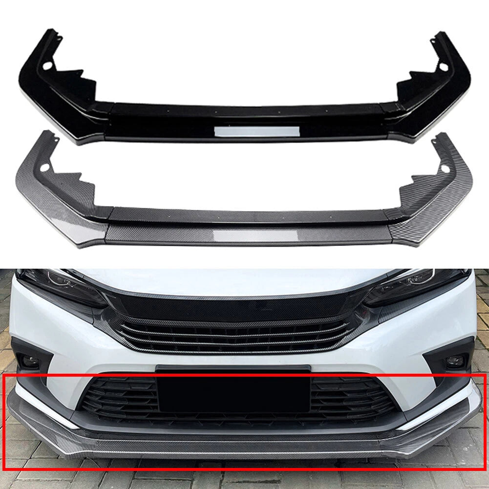 Front Bumper Lip Splitter Spoiler Body Kit for Honda Civic 11th Generation 21-23