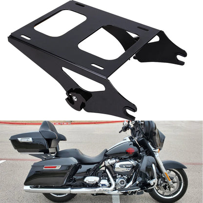 Detachable Two-up Tour Pack Pak Trunk Mount Rack Bracket For Harley Touring 14+