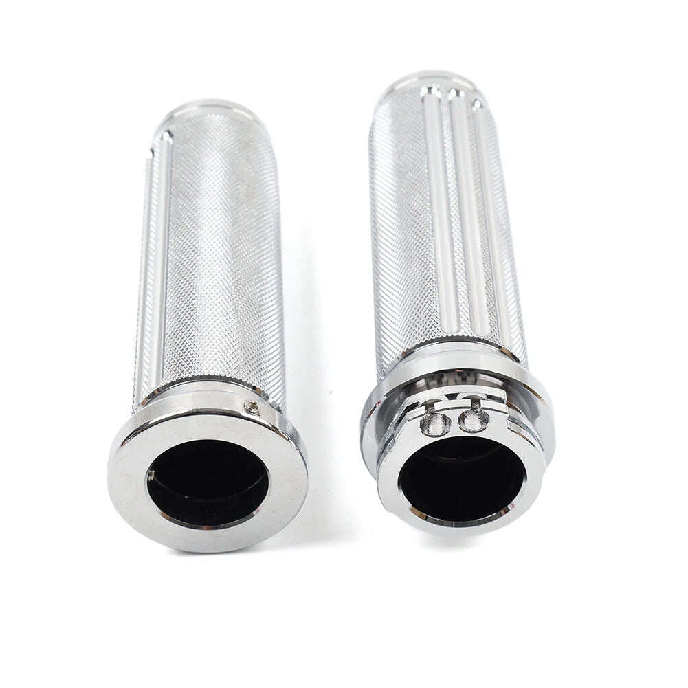 1" Handlebar Hand Grips For Harley Heritage Softail Dyna Chrome US