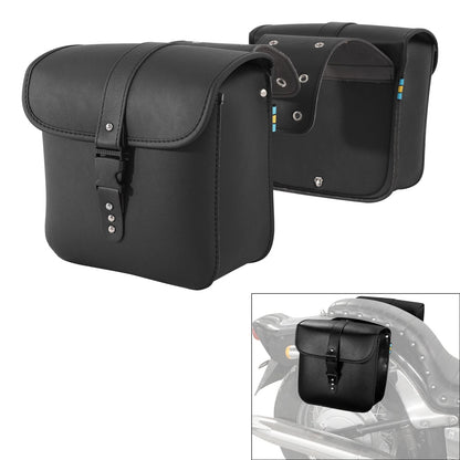 Universal Side Saddle Bags Saddlebags Luggage For Harley Yamaha Honda Suzuki US