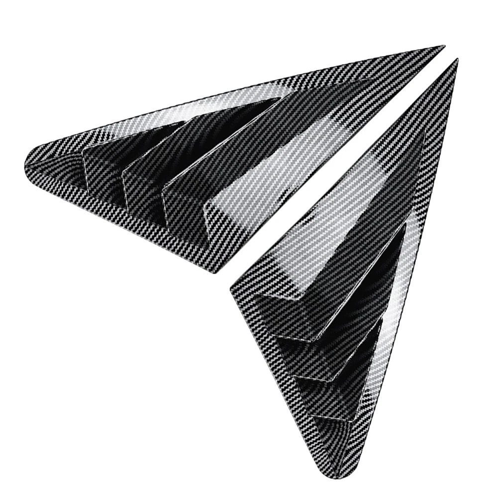 Carbon Look Rear Window Louver Shutter Cover For Audi A3 S3 8V RS3 Sedan 14-20