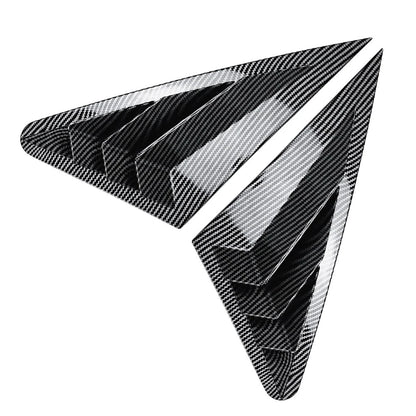 Carbon Look Rear Window Louver Shutter Cover For Audi A3 S3 8V RS3 Sedan 14-20