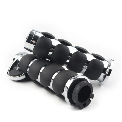 1 Pair Handle Bar Hand Grip For Motorcycle Cruiser Bike Chopper 1" Universal Fit