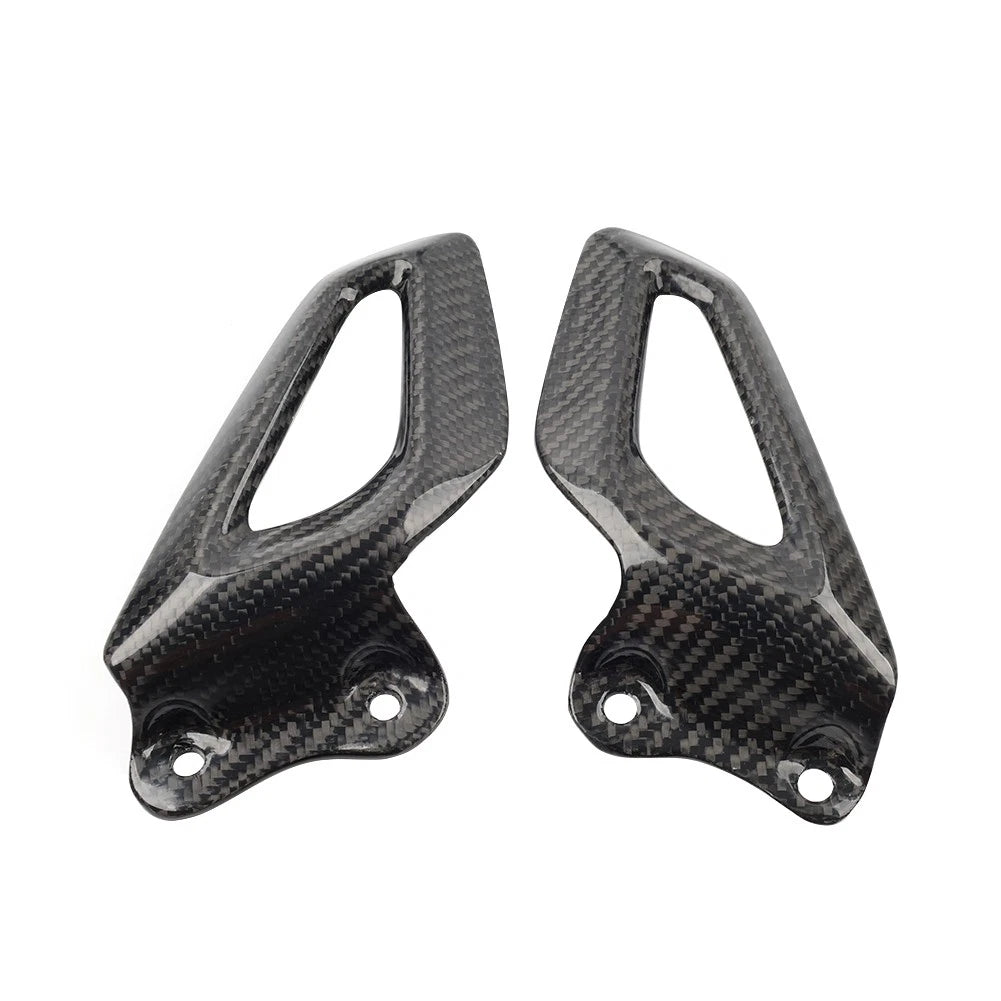 Carbon Fiber Rearset Footrest Plate Heel Guard For BMW S1000RR19-24 M1000RR 21+