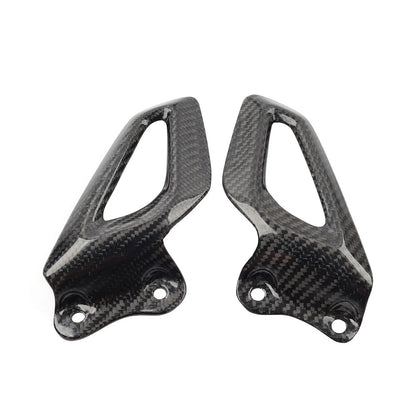 Carbon Fiber Rearset Footrest Plate Heel Guard For BMW S1000RR19-24 M1000RR 21+