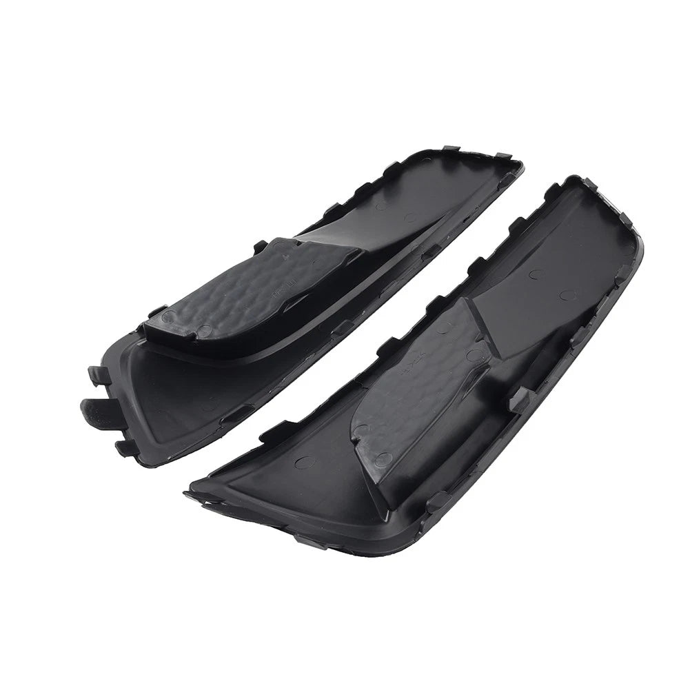 2pcs Front Bumper Fog Light Trim Bezel Cover Black For Subaru Legacy 2010-2012