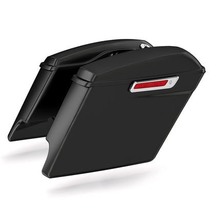 5"Stretched Hard Saddlebag Fit For Harley Davidson Touring Road Glide 1993-2013