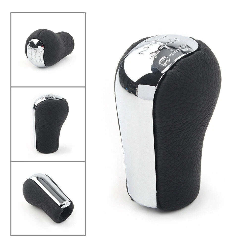 Gear Stick 6 Speed MT Aluminum Leather Shift Knob Shifter Fit Toyota Manual Car