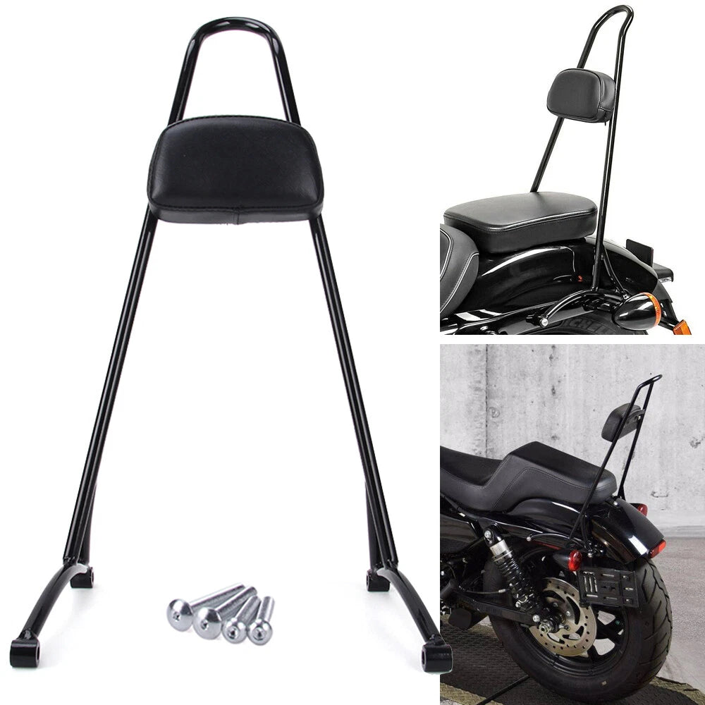 Detachable Passenger Sissy Bar Backrest For Harley Sportster Iron 883 1200 04-Up