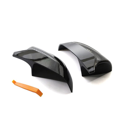 Pair ABS Plastic Rear view mirror cover trim For Tesla Model 3 2017-2020