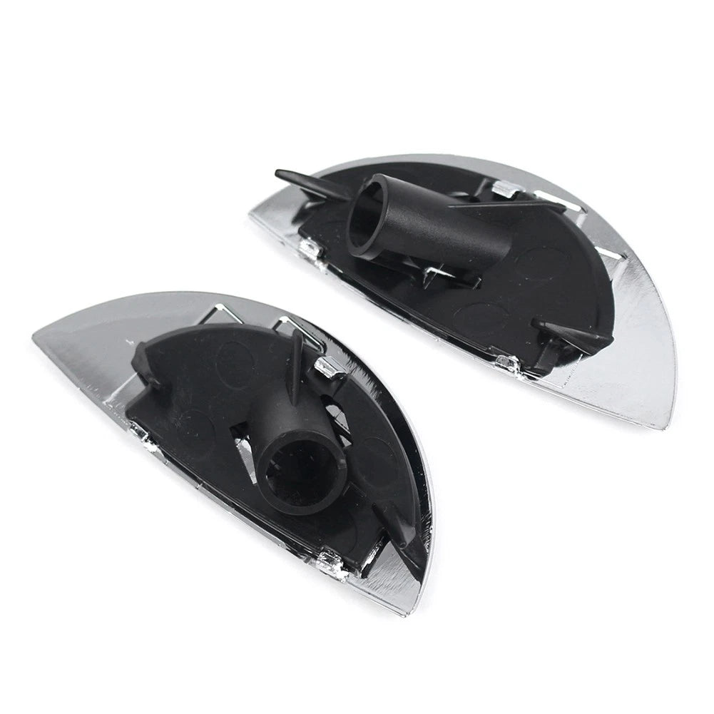 2pcs Chrome Headlight Washer Nozzle Cover For BMW Mini Cooper R50 R52 R53 01-06