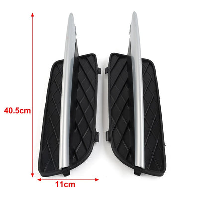 Closed Grid Front Bumper Fog Light Grill Lower Grille Trim For BMW X5 E70 X6 E71
