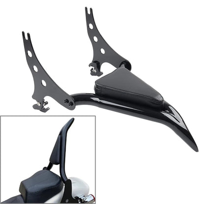 Sissy Bar Passenger Backrest Pad For Harley Fat Boy Lo FLSTFB 2010-2017 Softail