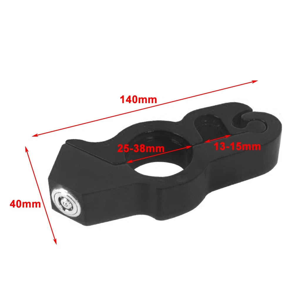 Motor Handlebar Lock Anti-Theft Grip Throttle Security Bike Scooter ATV Gold