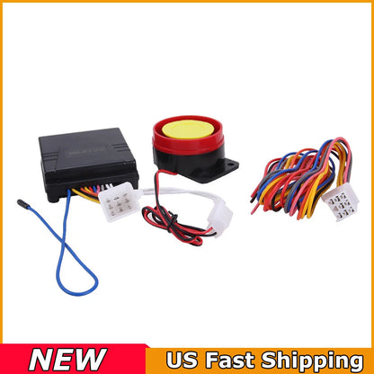 Motorcycle Scooter ATV Security Alarm System Anti-theft Remote Control Start