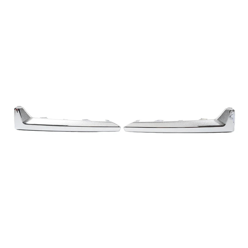 1Pair Fog Light Trim Fog Light Molding Trim Chrome For Subaru Forester 2017-18