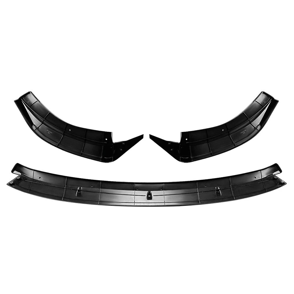 Front Bumper Splitter Spoiler Lip For Mercedes Benz E Class W214 2024+ Black