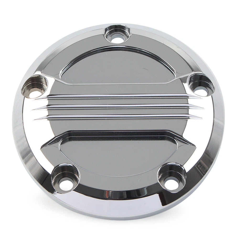 For Harley Twin Cam 99-17 Touring Electra Glide Timing Point Cover 5Holes Chrome