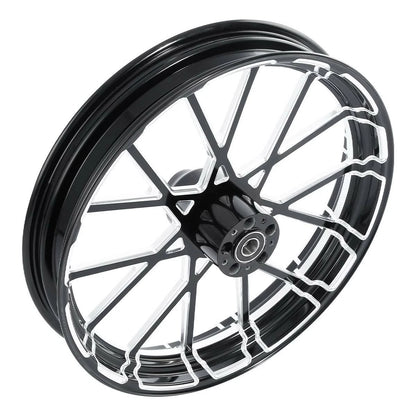 23''X3.5'' CNC Front Wheel Rim Hub Single Disc Fit For Harley Touring 97-21 20