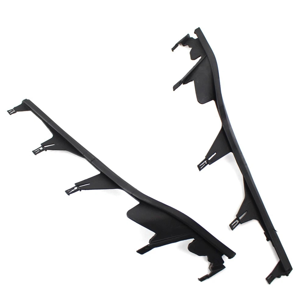 Pair Car Upper Headlight Lamp Cover Strip Trim For BMW 3 Series E46 4 Door 98-01
