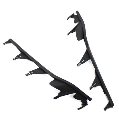 Pair Car Upper Headlight Lamp Cover Strip Trim For BMW 3 Series E46 4 Door 98-01