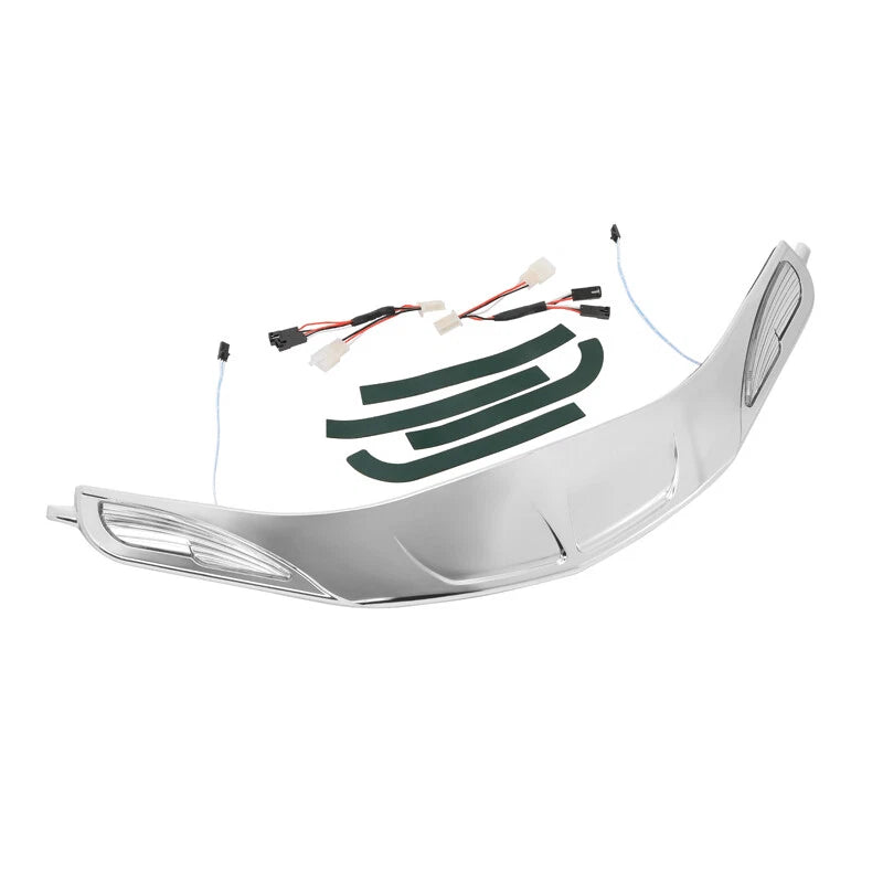 Chrome Windshield Trim & Light Fit For Honda Goldwing GL1800 01-17 F6B 13-17 US
