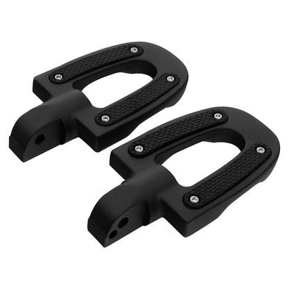 Matt Black Driver Passenger Footpegs W/ Bracket Fit For Harley Softail 18-24 23